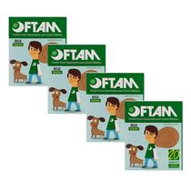 Kit 4 Tampão De Olho Protetor Ocular Pequeno Bege C/20 - Oftam