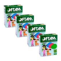 Kit 4 Tampão De Olho Protetor Ocular Pequeno Colorido C/20 - Oftam