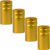 Kit 4 Tampas De VÁLvula Redonda Amarelo 025mm Universal