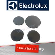 kit 4 tampinhas laterais fogao 76stb 76srb 76dgx eletrolux 3pq 1gd peças de fogao