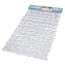 Kit 4 Tapete Banho 70X36Cm Plastico Transparente Com Ventosa