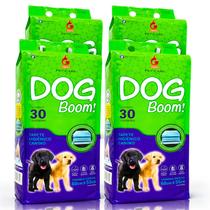 Kit 4 Tapete Cachorro Higienico Boom 60x55cm Absorçao 120un Kit 4 Tapete Cachorro Higienico Boom 60x55cm Absorçao 120un