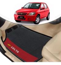 Kit 4 Tapete De Carro Chevrolet Celta Bordado Personalizado Símbolo - LM MAGAZINE