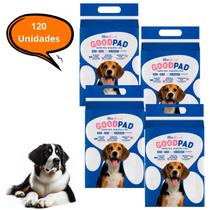 Kit 4 Tapete Higiênico Cachorro Pet 120Un 60x80cm Alta Absorção - Durapads