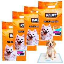 Kit 4 Tapete Higienico Rauf 112Un 60x50cm Absorcao Premium