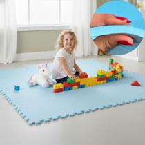 Kit 4 Tapete Infantil EVA Estilo Tatame de 50x50x1cm com Área Total de 1m² Diversas Cores para Bebê Criança Emborrachado Quarto Engatinhar Brinquedo