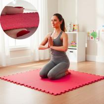 Kit 4 Tapete Infantil EVA Piso Tatame 50x50cm 20mm 1m² Grosso Emborrachado Proteção Crianças Bebes Academia Exercícios Yoga Pilates Impermeável