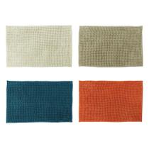 Kit 4 Tapetes Banheiro Bolinha Antiderrapante Claros 58x38cm