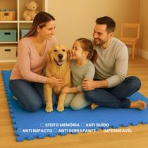 Kit 4 Tapetes de EVA Infantil 50x50cm 10mm Bordas Área 1m² Antiderrapante Tatame Emborrachado Lavável para Bebês Crianças Atividades e Brincadeiras