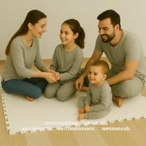 Kit 4 Tapetes de EVA Infantil 50x50cm 10mm Bordas Área 1m² Antiderrapante Tatame Emborrachado Lavável para Bebês Crianças Atividades e Brincadeiras