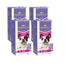 Kit 4 Tapetes Higiênicos para Cães 30 Unidades Confort Pads 80x60 Cachorros Gatos Pet