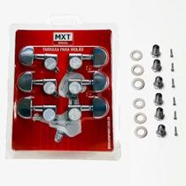 Kit 4 Tarraxa Tarracha Blindada Para Violão Aço - Mxt