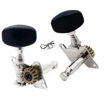 Kit 4 Tarraxas Para Ukulele Royal Kl Music Preta