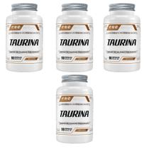 Kit 4 Taurina 1600mg 4x90 cápsulas FNB Sports Nutrition Sabor:Sem sabor
