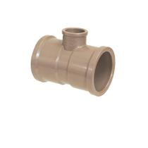 Kit 4 Te De Redução Soldável Para Água Fria Marrom 32x25mm