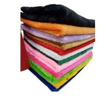 Kit 4 Tecido Pelúcia 30x30 Pele Chinelos Pantufas Ursinho