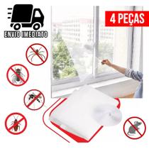 Kit 4 Tela Mosquiteira Janela Ajustável Anti Insetos Proteção Pernilongo Mosquitos Dengue 130x150cm Kit 4 Tela Mosquiteira Janela Ajustável Anti Insetos Proteção Pernilongo Mosquitos Dengue 130x150cm