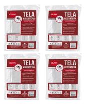 Kit 4 Tela Mosquiteira Janela tiras autocolantes Ajustável Anti Insetos Kit 4 Tela Mosquiteira Janela tiras autocolantes Ajustável Anti Insetos