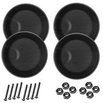 Kit 4 Telas Alto Falante 5 Polegadas Com Parafusos Metálica