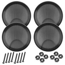 Kit 4 Telas Alto Falante 6 Polegadas Com Parafusos Metálica