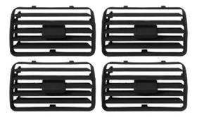 KIT 4 Telas Difusores de Ar Painel Gol Parati Saveiro 1999 A 2005 Preto