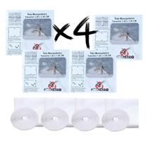 Kit 4 Telas Mosqueteiro Proteção Janela Anti Inseto Mosquito Kit 4 Telas Mosqueteiro Proteção Janela Anti Inseto Mosquito