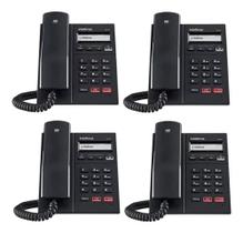 Kit 4 Telefone Ip Intelbras Tip 125i C/ Display 1 Conta Sip Kit 4 Telefone Ip Intelbras Tip 125i C/ Display 1 Conta Sip
