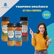 Kit 4 temperos Cúrcuma com pimenta preta,Pimenta do reino, Colorau, Açafrão puro - Mano velho 60g Kit 4 temperos Cúrcuma com pimenta preta,Pimenta do reino, Colorau, Açafrão puro - Mano velho 60g