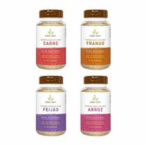 Kit 4 Temperos Estar Bem 190g: Carne, Frango, Arroz, Feijão