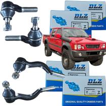 KIT 4 Terminal De Direção L200 2008 2007 2006 2005 2004 2003 2002 Lado Direito e Esquerdo Longo e Curto