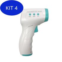 Kit 4 Termômetro Digital Infravermelho Laser Testa Febre