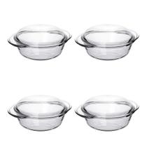 Kit 4 Terrina Refratarios Marinex Nadir 1 Litro