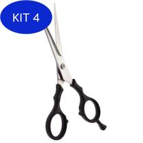 Kit 4 Tesoura Profissional Para Cabelos Fio Laser 6,5 -