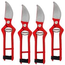 Kit 4 Tesouras de poda profissional corneta 9 Polegadas 230 mm alicate com Trava de Couro