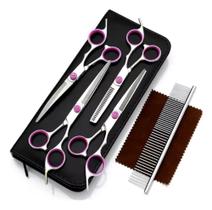 Kit 4 Tesouras Pet Inox Profissional Lorben