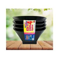 Kit 4 Tigela Pote Plástico Cumbuca Petiscos Sobremesa 500ml Kit 4 Tigela Pote Plástico Cumbuca Petiscos Sobremesa 500ml