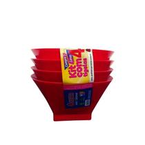 Kit 4 Tigela Pote Plástico Cumbuca Petiscos Sobremesa 500Ml Kit 4 Tigela Pote Plástico Cumbuca Petiscos Sobremesa 500Ml