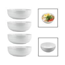 Kit 4 Tigelas Bowl 500ml Melamina Cumbuca Caldo Sopa Salada