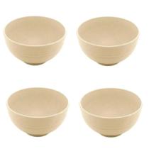 Kit 4 Tigelas Bowl Fibra de Bambu 350ml Sobremesas Sorvetes