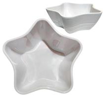 Kit 4 Tigelas Bowl Melamina Estrela Branca 1,500ml