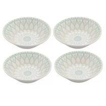 Kit 4 Tigelas Conic Decorada 500ml Petisco Salada Caldo