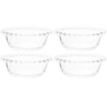 Kit 4 Tigelas para Sobremesa Wolff Pearl 180ml Bowls Vidro Servir Frutas Petiscos Doces Kit 4 Tigelas para Sobremesa Wolff Pearl 180ml Bowls Vidro Servir Frutas Petiscos Doces