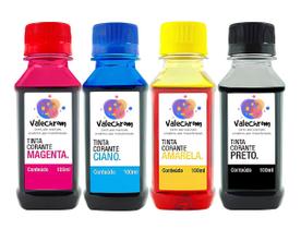 Kit 4 Tinta Compatível Canon MX511 MX521 MX531 PG-140 CL-141 de 100ml