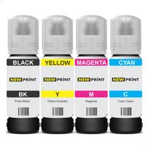 Kit 4 Tinta Compatível Com Epson Ecotank 544 L3150 L3250 L3210 L3110 L1250 L5190 L5290 L5590 T544 - New Print Kit 4 Tinta Compatível Com Epson Ecotank 544 L3150 L3250 L3210 L3110 L1250 L5190 L5290 L5590 T544 - New Print