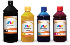 Kit 4 Tinta Compatível com HP 2,5 Litros CMYK Pigmentado