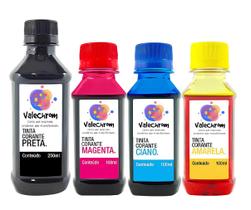 Kit 4 Tinta Compatível Epson Ecotank L395 L396 L380 T664 550ml Kit 4 Tinta Compatível Epson Ecotank L395 L396 L380 T664 550ml