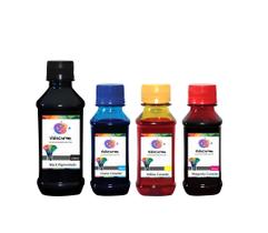 Kit 4 Tinta Compatível HP D1660 D2560 D2530 D2545 550ml BK Pigmentado
