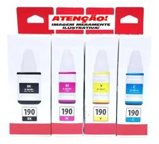 Kit 4 Tinta G3110 G4100 G3100 G190 Kit 4 Tinta G3110 G4100 G3100 G190