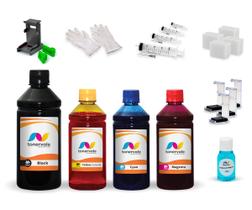 Kit 4 Tinta Para Canon MP230 MP250 MP280 iP2700 PG-210 CL-211 1,25 Litros Platinum - Toner Vale