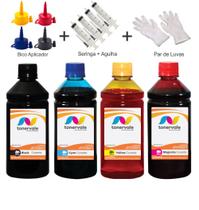 Kit 4 Tinta Para HP K7680 88xl 500ml Linha Platinum